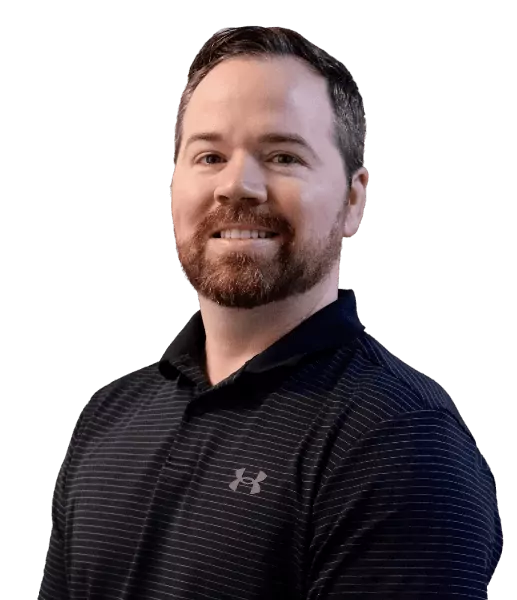 Smiling portrait of Dr. Christian Abrams in dark collared shirt representing Dr Christian Abrams Lees Summit Chiropractor